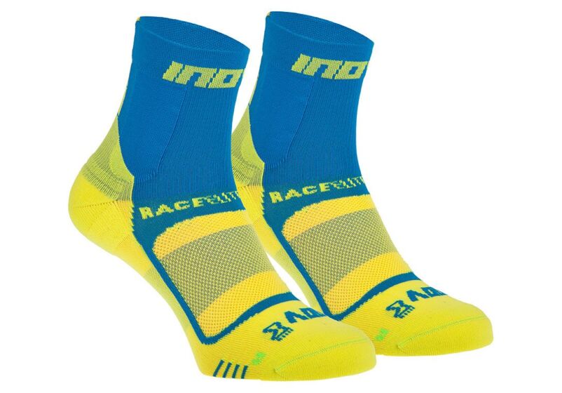 Inov-8 Race Elite Pro (Twin Pack) Strumpor Herr Blå/Gula Sverige ONIH96208